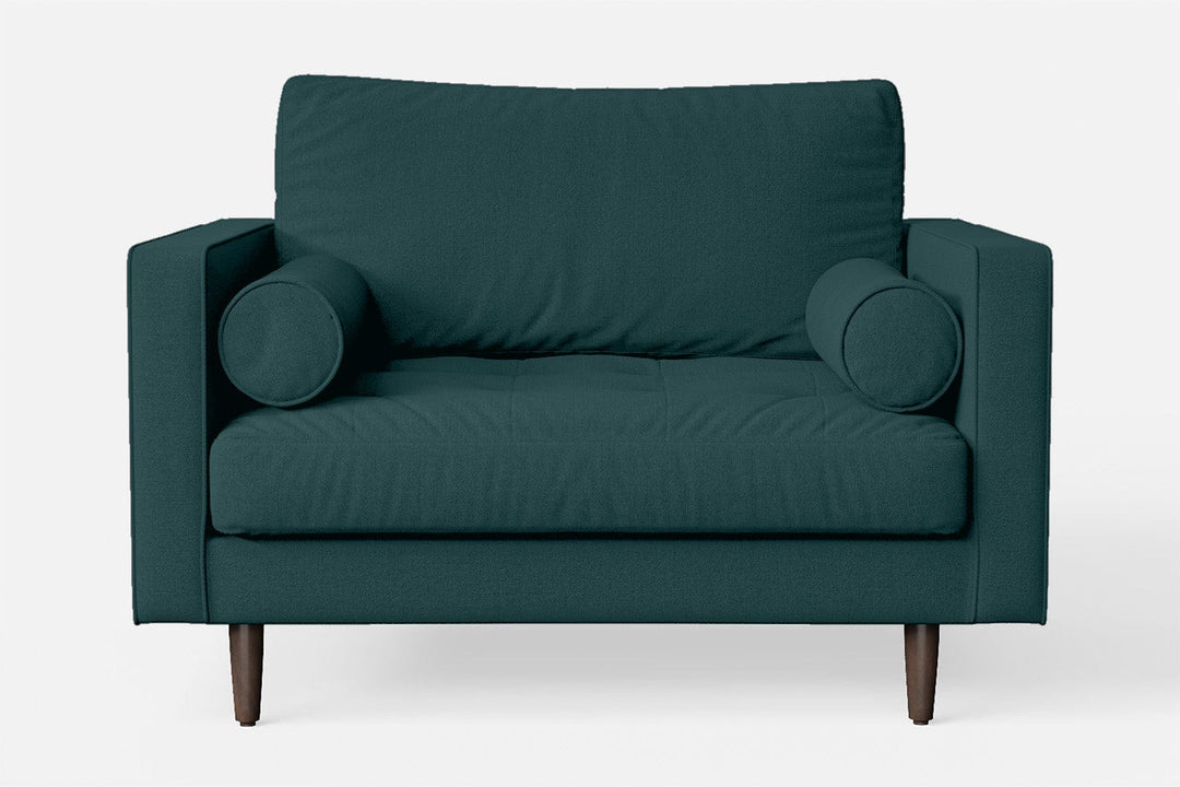 LIVELUSSO Armchair Gela Armchair Teal Linen Fabric