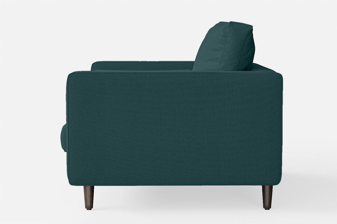 LIVELUSSO Armchair Gela Armchair Teal Linen Fabric