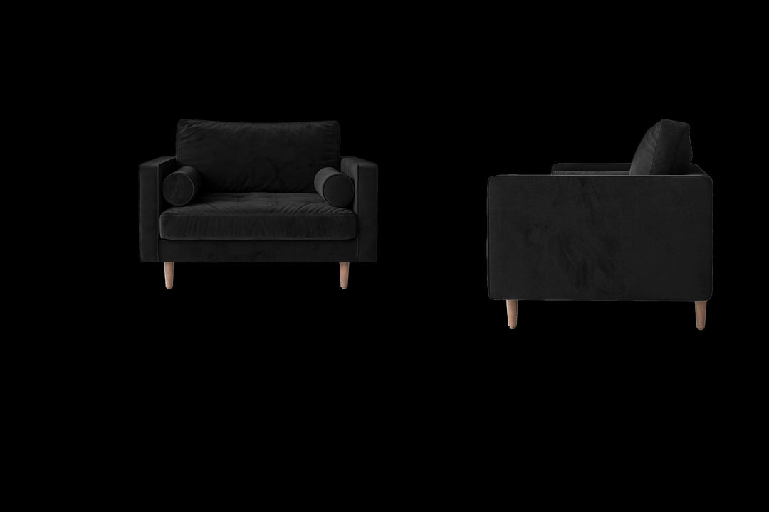 LIVELUSSO Armchair Gela Armchair Black Velvet