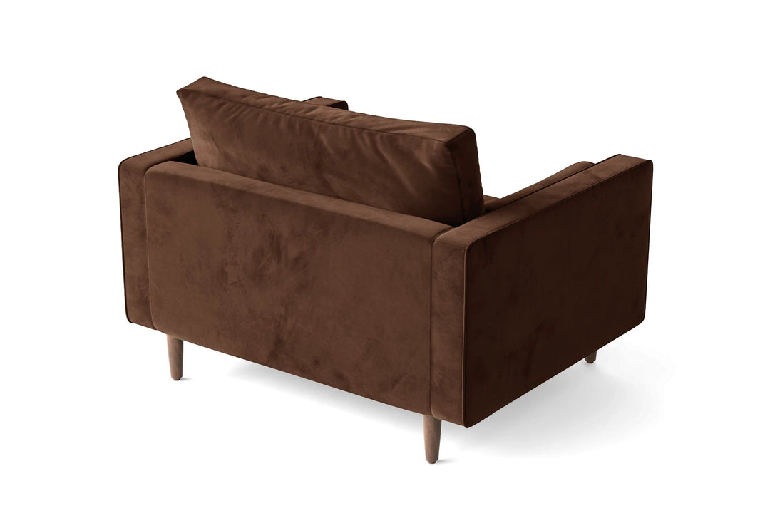 LIVELUSSO Armchair Gela Armchair Coffee Brown Velvet