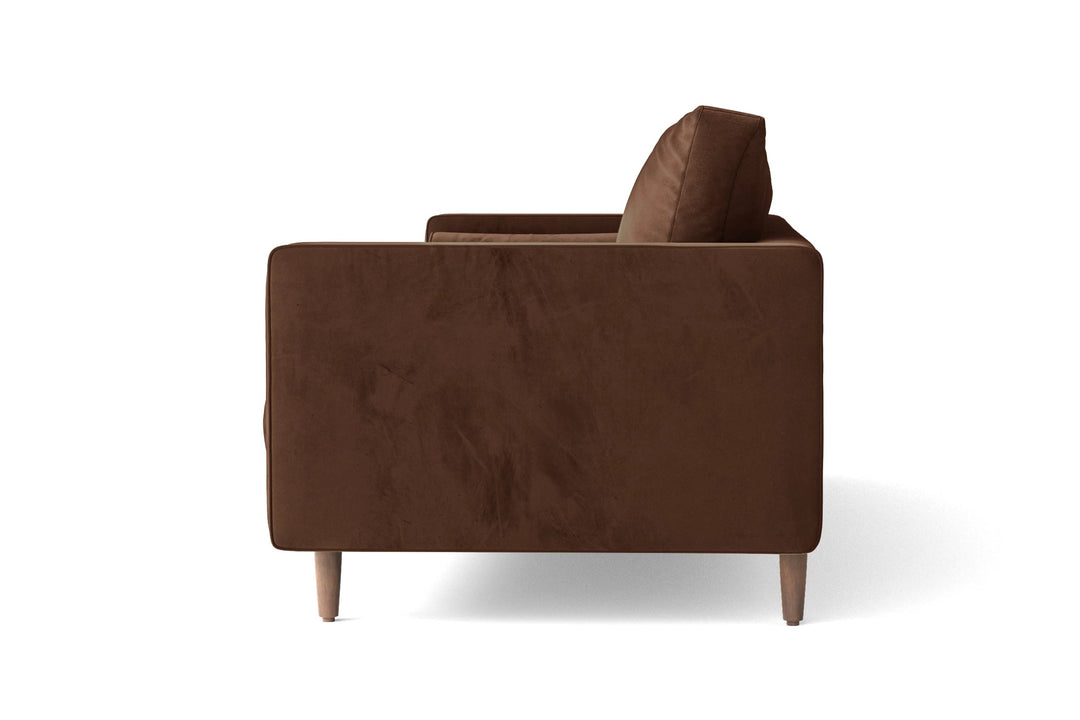 LIVELUSSO Armchair Gela Armchair Coffee Brown Velvet