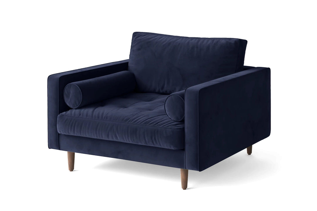 LIVELUSSO Armchair Gela Armchair Dark Blue Velvet