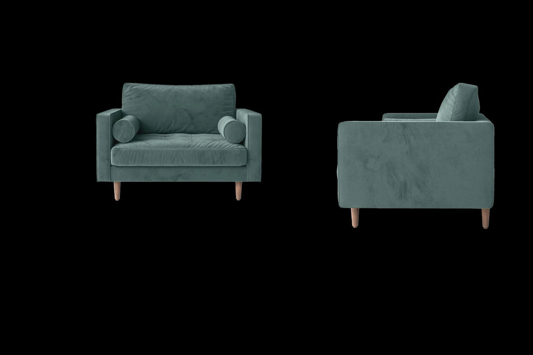 LIVELUSSO Armchair Gela Armchair Teal Velvet