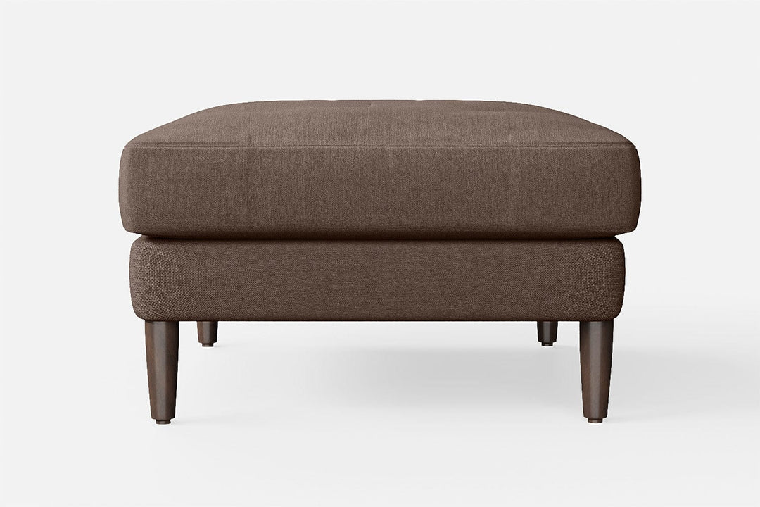 LIVELUSSO Ottoman Gela Ottoman Caramel Linen Fabric