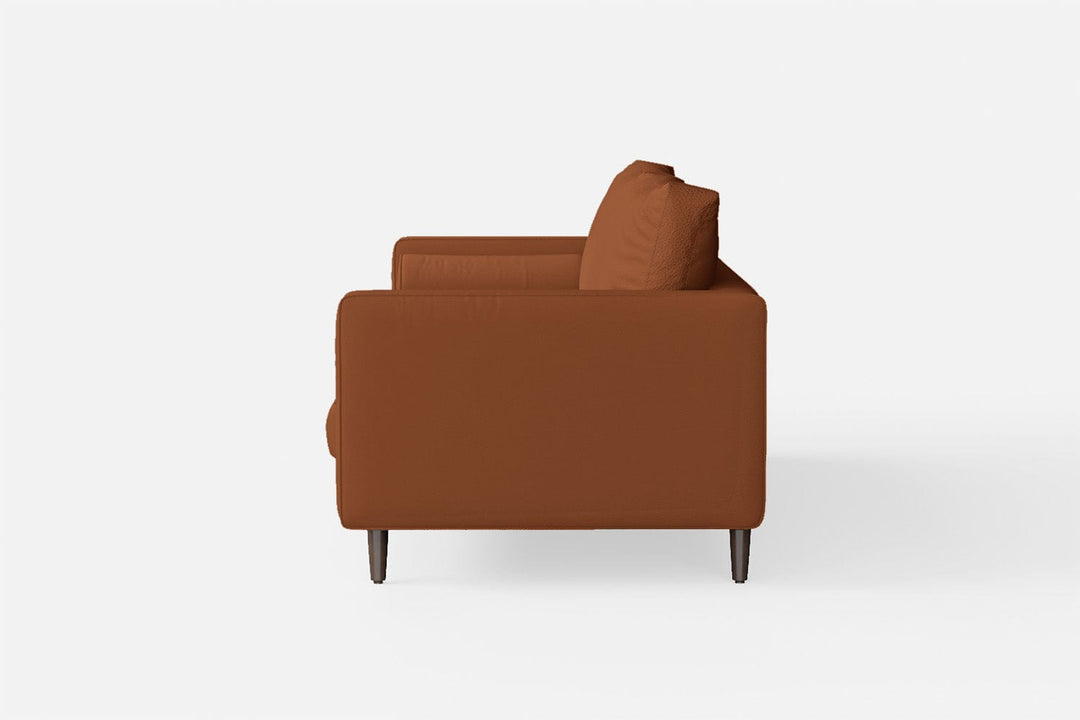 LIVELUSSO Sofa Gela 2 Seater Sofa Tan Brown Leather