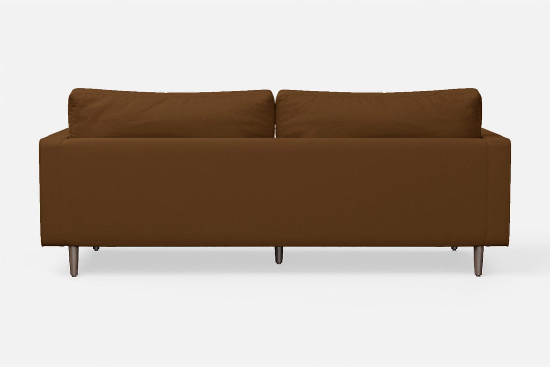 LIVELUSSO Sofa Gela 2 Seater Sofa Walnut Brown Leather