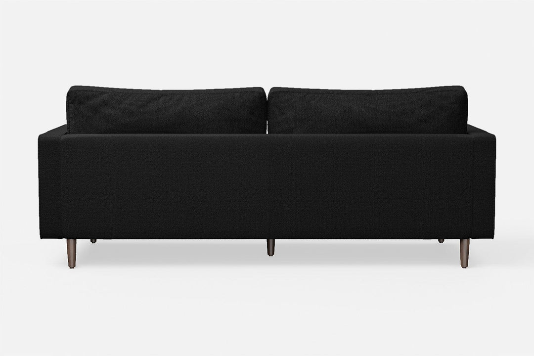 LIVELUSSO Sofa Gela 2 Seater Sofa Black Linen Fabric