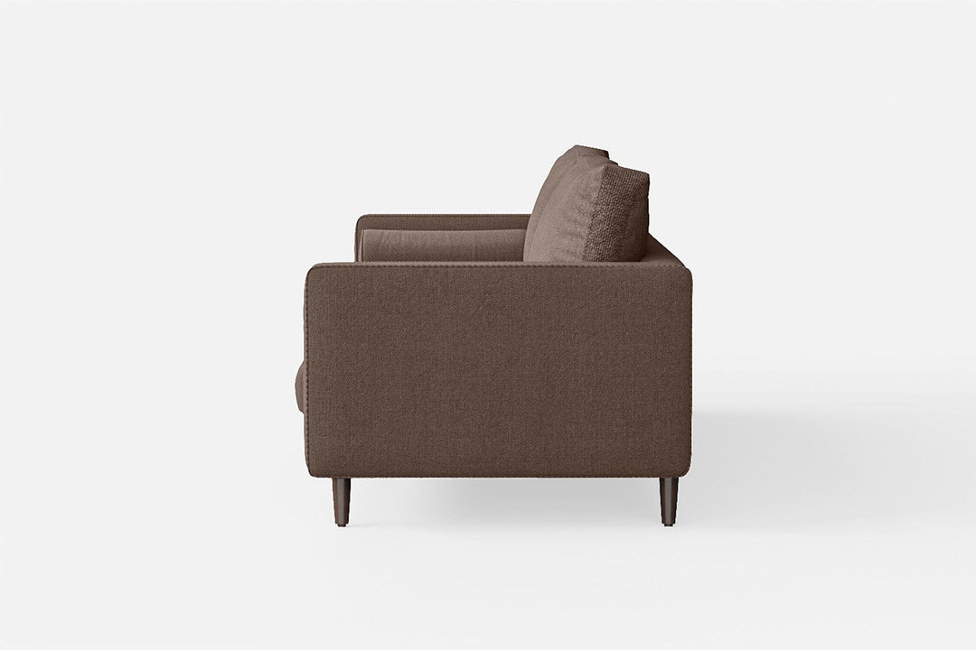 LIVELUSSO Sofa Gela 2 Seater Sofa Caramel Linen Fabric