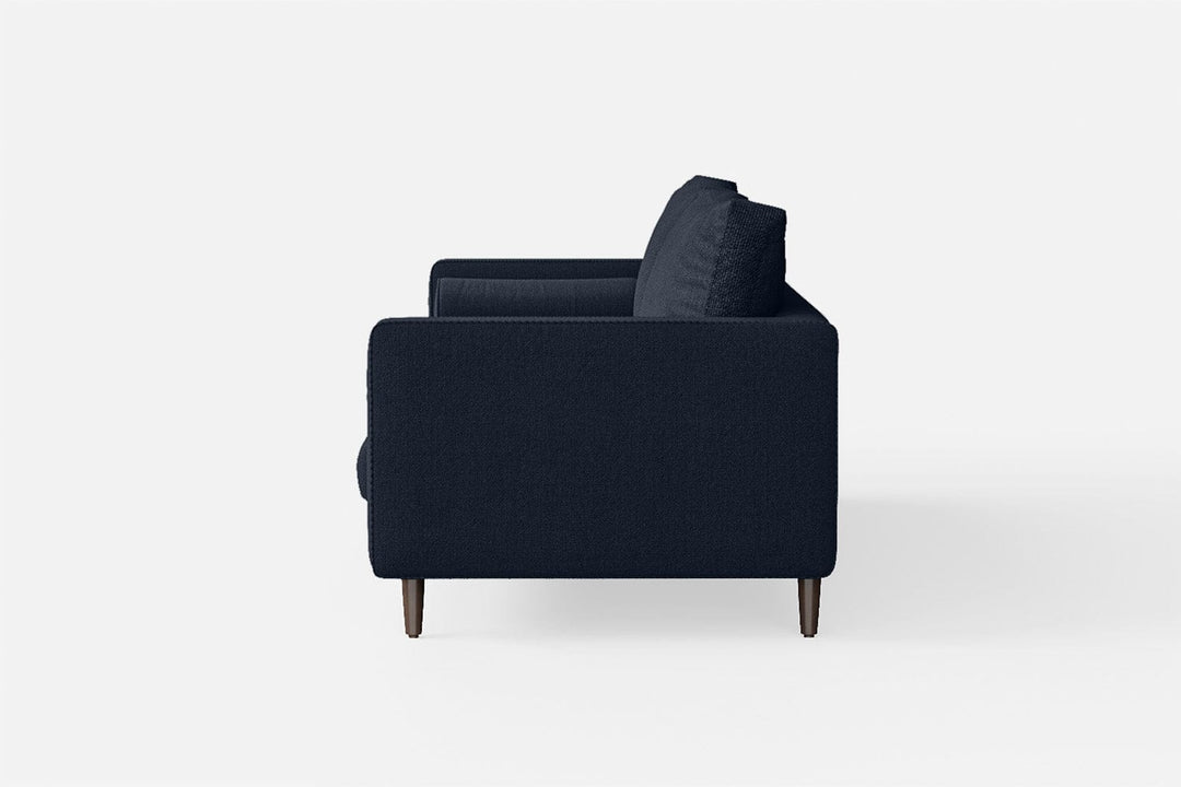 LIVELUSSO Sofa Gela 2 Seater Sofa Dark Blue Linen Fabric