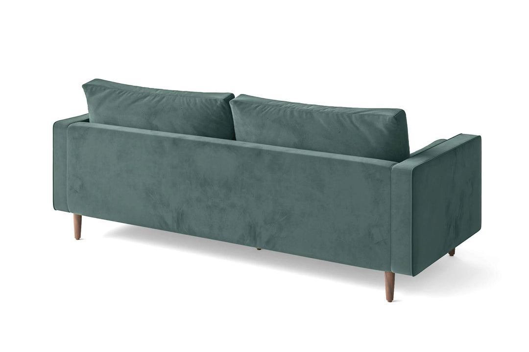 LIVELUSSO Sofa Gela 2 Seater Sofa Teal Velvet