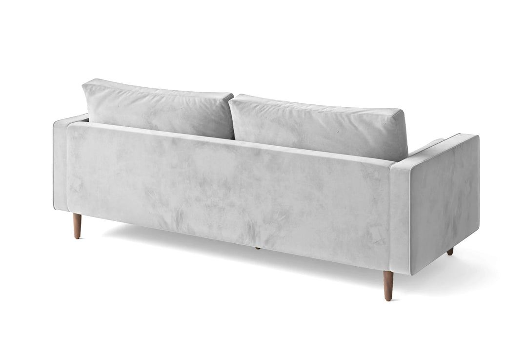 LIVELUSSO Sofa Gela 2 Seater Sofa White Velvet