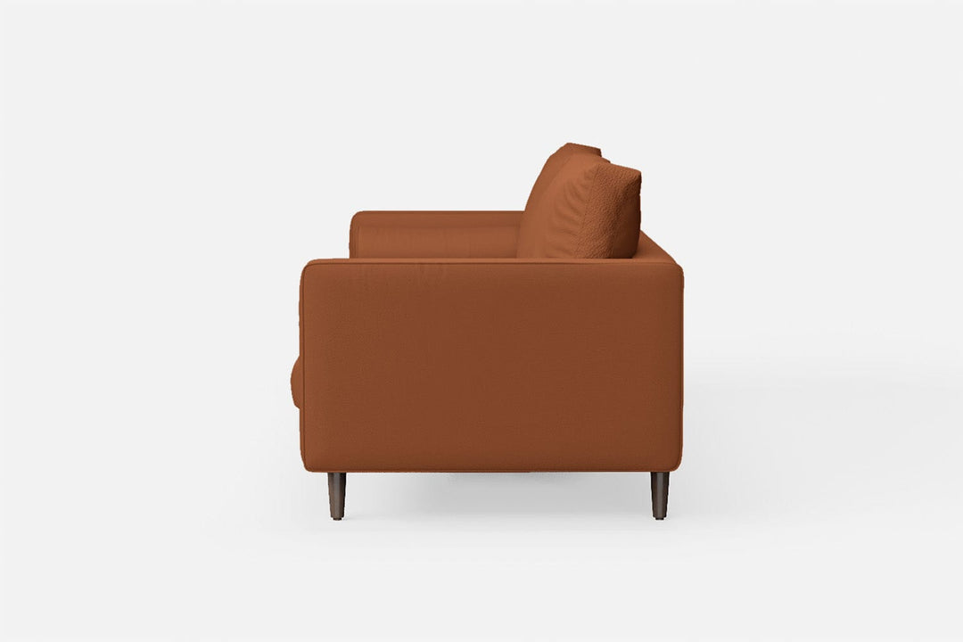 LIVELUSSO Sofa Gela 3 Seater Sofa Tan Brown Leather