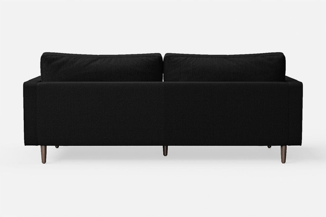 LIVELUSSO Sofa Gela 3 Seater Sofa Black Linen Fabric