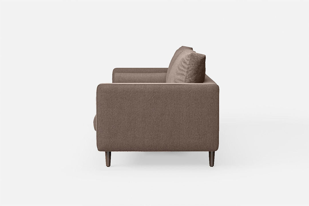 LIVELUSSO Sofa Gela 3 Seater Sofa Caramel Linen Fabric