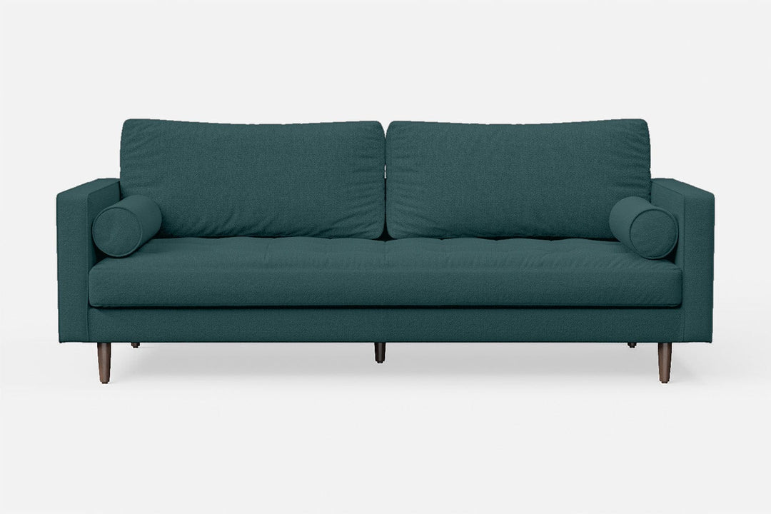 LIVELUSSO Sofa Gela 3 Seater Sofa Teal Linen Fabric