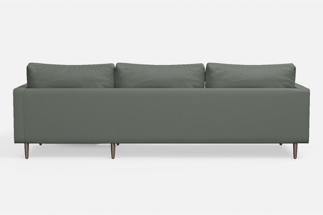 LIVELUSSO Chaise Lounge Sofa Gela 3 Seater Right Hand Facing Chaise Lounge Corner Sofa Lush Leather