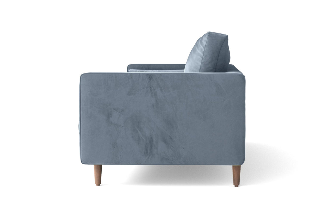 LIVELUSSO Sofa Gela 3 Seater Sofa Baby Blue Velvet