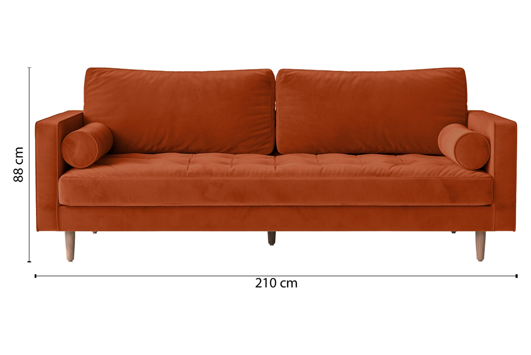 Gela-Sofa-3-Seats-Velvet-Orange_Dimensions_01