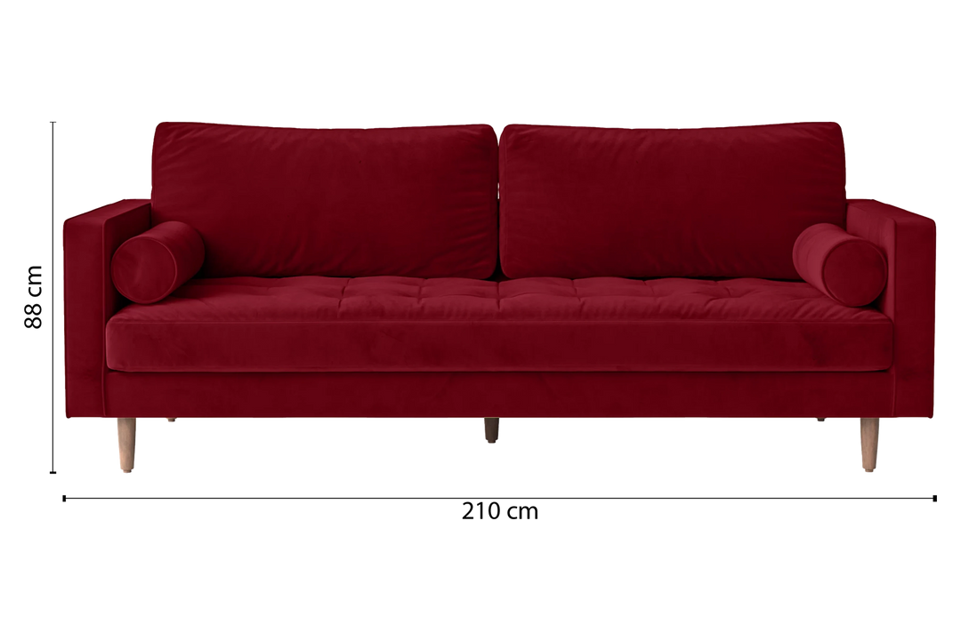 Gela-Sofa-3-Seats-Velvet-Red_Dimensions_01