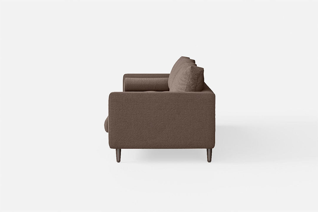 LIVELUSSO Sofa Gela 4 Seater Sofa Caramel Linen Fabric