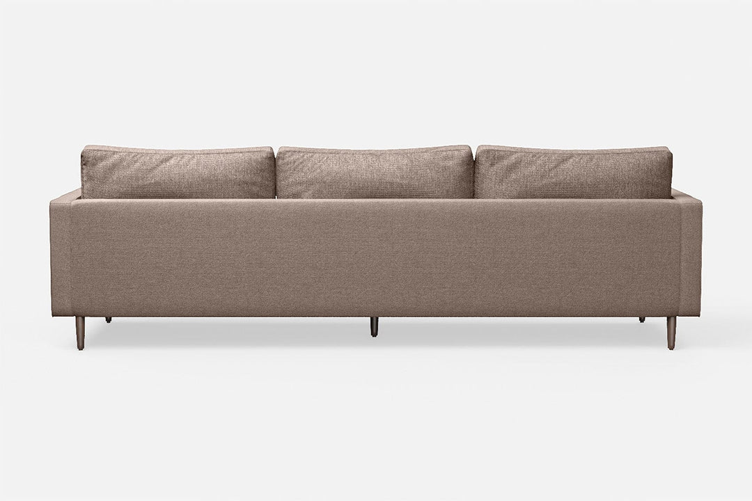 LIVELUSSO Sofa Gela 4 Seater Sofa Caramel Linen Fabric