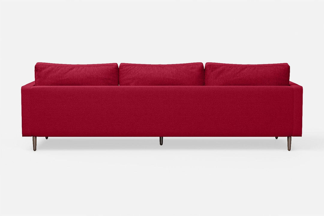 LIVELUSSO Sofa Gela 4 Seater Sofa Red Linen Fabric