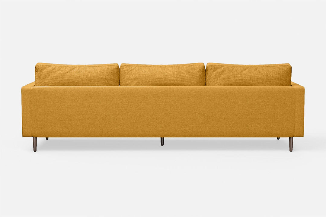 LIVELUSSO Sofa Gela 4 Seater Sofa Yellow Linen Fabric