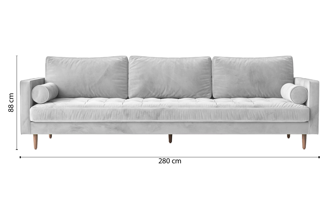 Gela-Sofa-4-Seats-Velvet-White_Dimensions_01