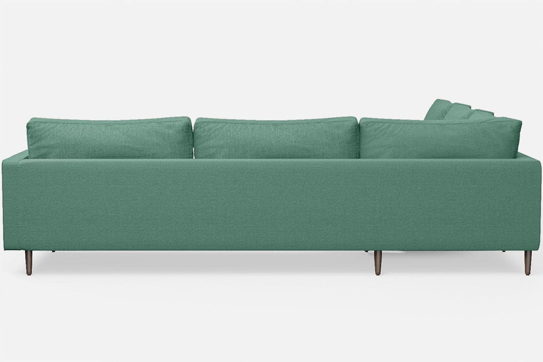 LIVELUSSO Corner Sofa Gela 5 Seater Corner Sofa Mint Green Linen Fabric