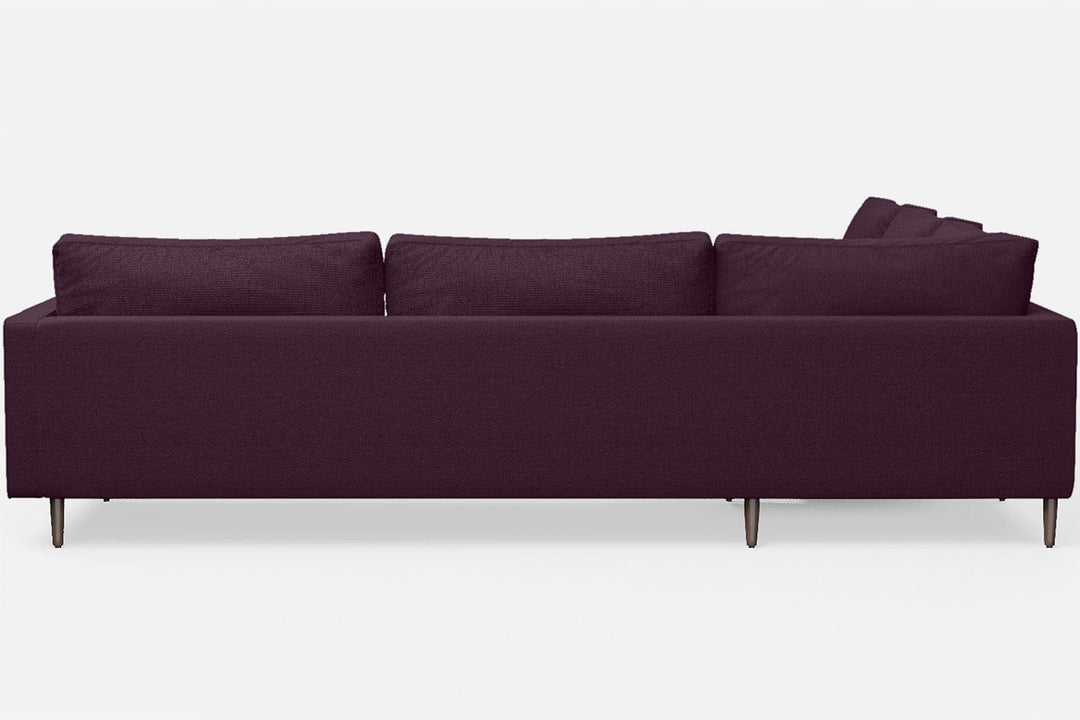 LIVELUSSO Corner Sofa Gela 5 Seater Corner Sofa Purple Linen Fabric