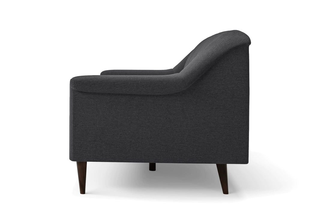 LIVELUSSO Armchair Giovanni Armchair Dark Grey Linen Fabric