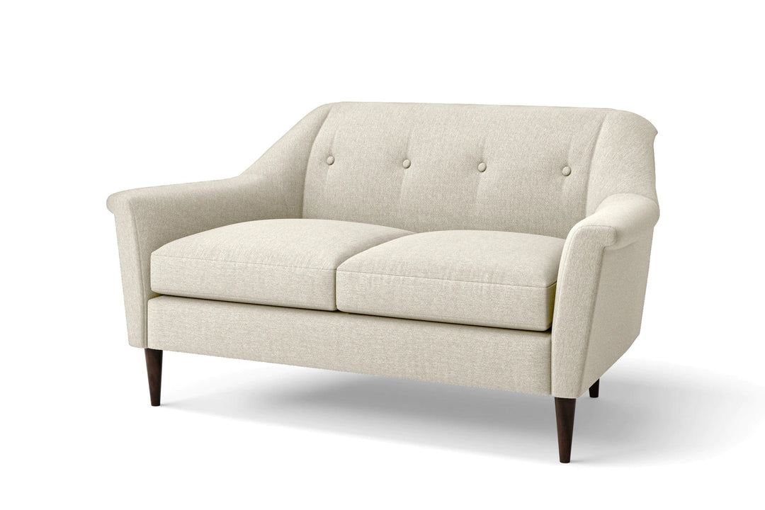 LIVELUSSO Sofa Giovanni 2 Seater Sofa Cream Linen Fabric