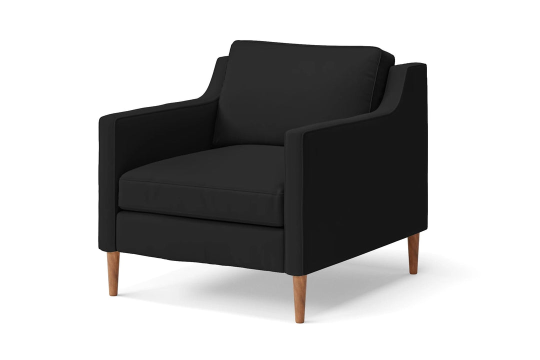 LIVELUSSO Armchair Greco Armchair Black Leather