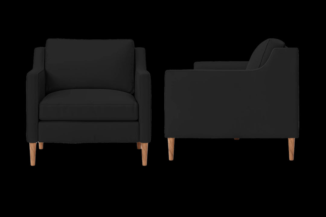 LIVELUSSO Armchair Greco Armchair Black Leather