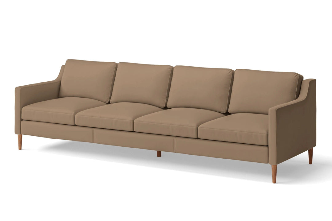 LIVELUSSO Sofa Greco 4 Seater Sofa Stone Leather