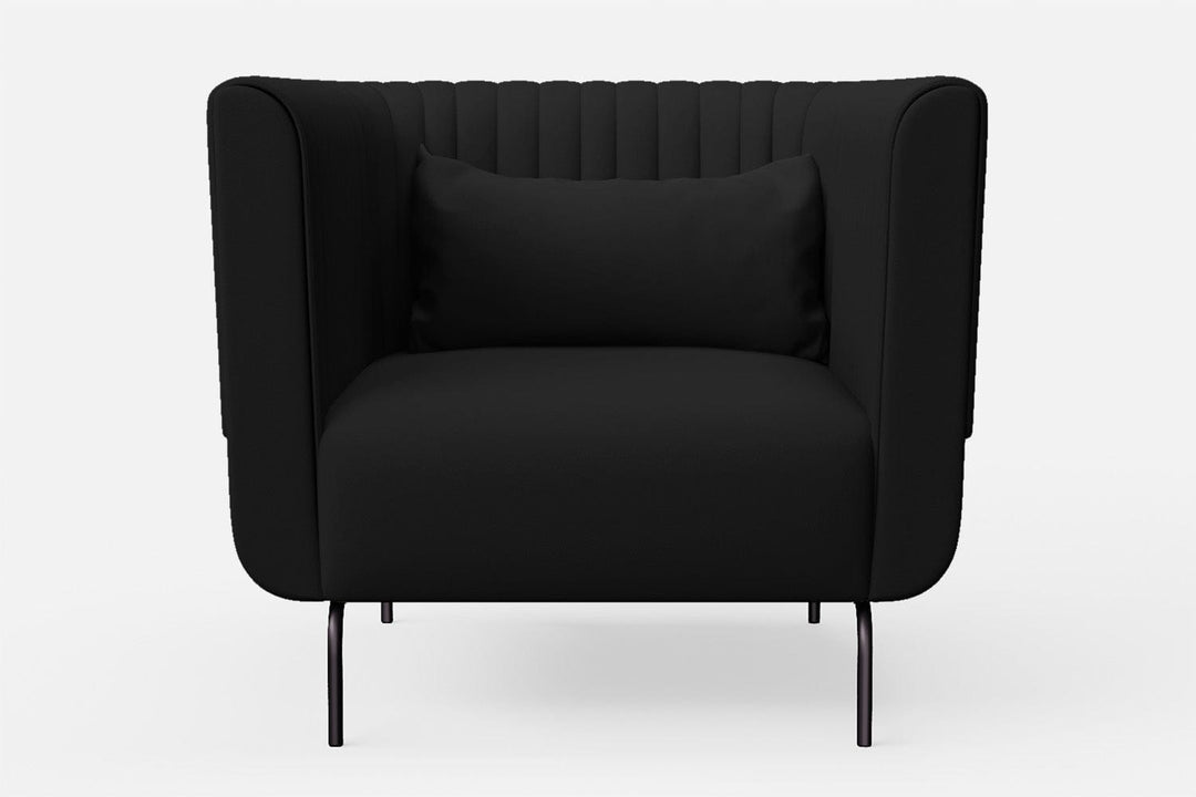 LIVELUSSO Armchair Jackson Armchair Black Leather