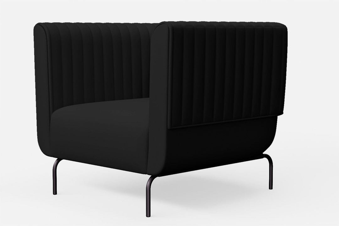 LIVELUSSO Armchair Jackson Armchair Black Leather