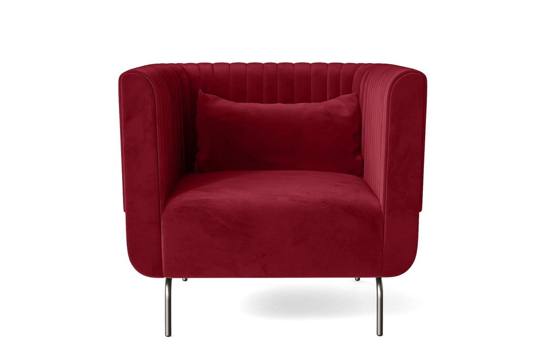 LIVELUSSO Armchair Jackson Armchair Red Velvet