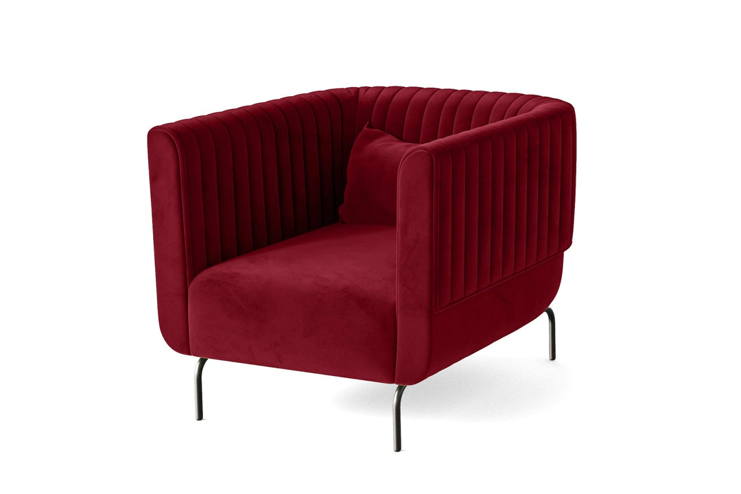 LIVELUSSO Armchair Jackson Armchair Red Velvet