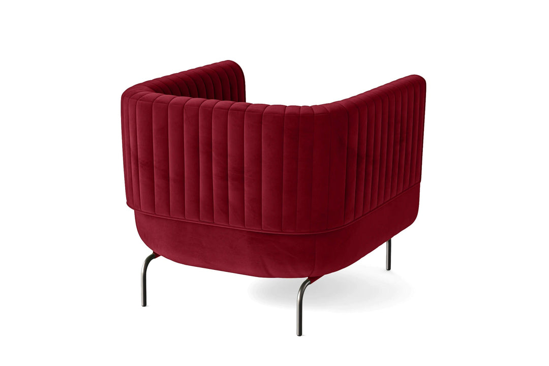 LIVELUSSO Armchair Jackson Armchair Red Velvet