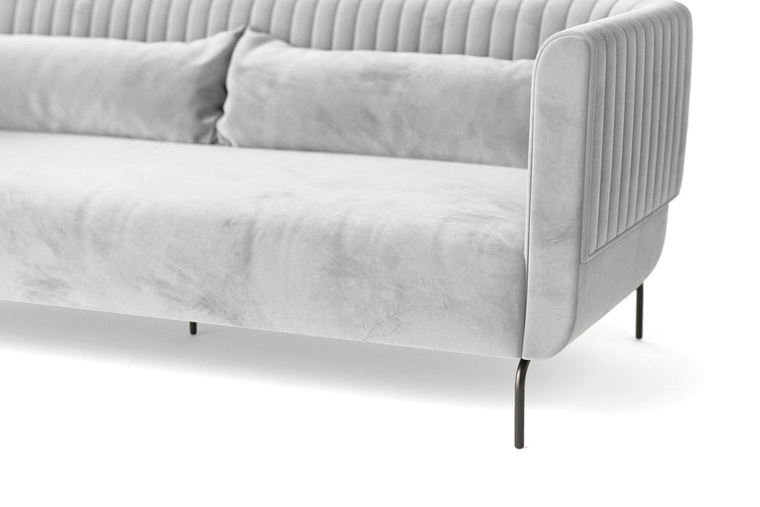 LIVELUSSO Sofa Jackson 2 Seater Sofa White Velvet