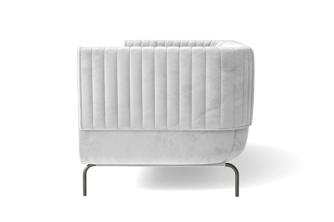 LIVELUSSO Sofa Jackson 2 Seater Sofa White Velvet