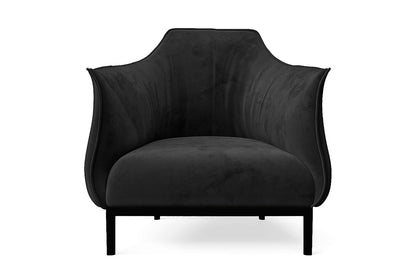 Lamezia Armchair Black Velvet