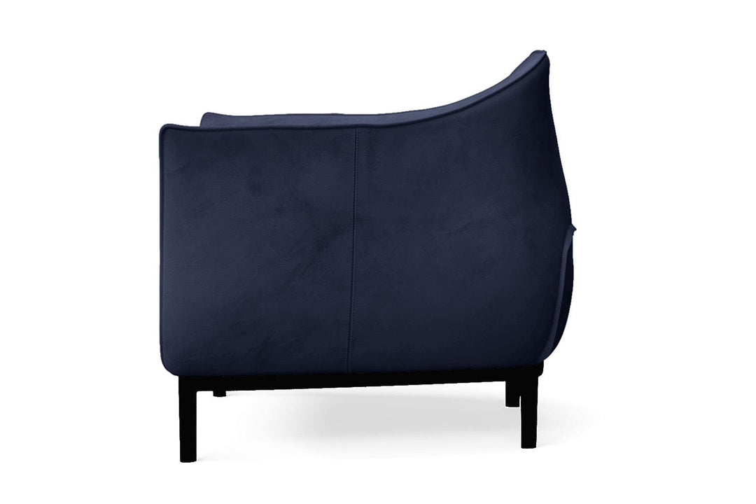 LIVELUSSO Armchair Lamezia Armchair Dark Blue Velvet