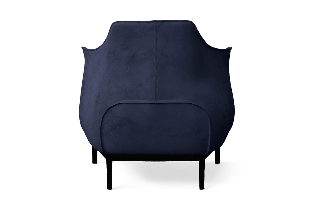 LIVELUSSO Armchair Lamezia Armchair Dark Blue Velvet