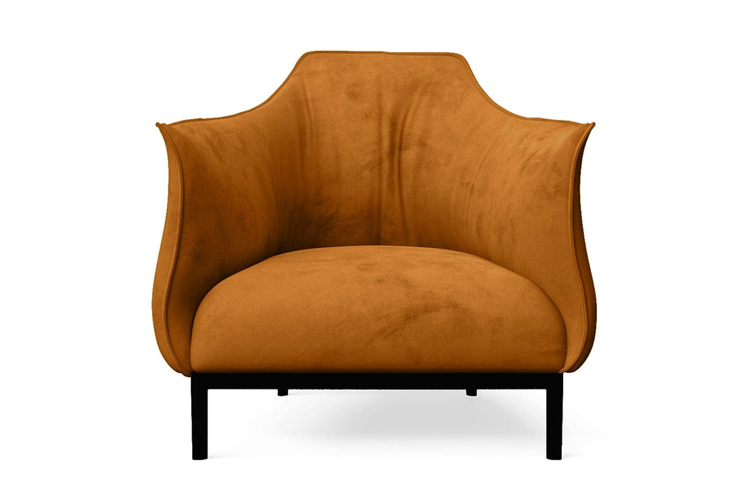 LIVELUSSO Armchair Lamezia Armchair Gold Velvet