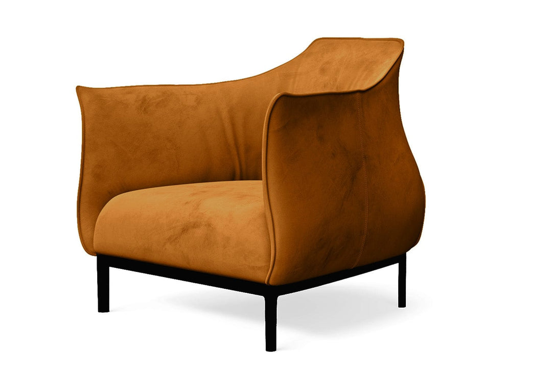 LIVELUSSO Armchair Lamezia Armchair Gold Velvet