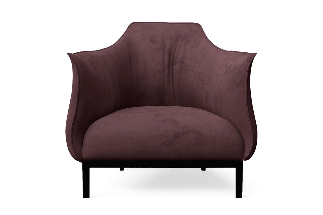 LIVELUSSO Armchair Lamezia Armchair Grape Velvet