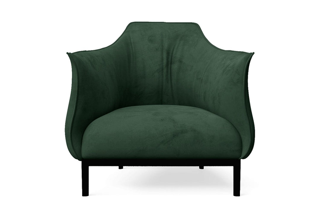 LIVELUSSO Armchair Lamezia Armchair Green Velvet