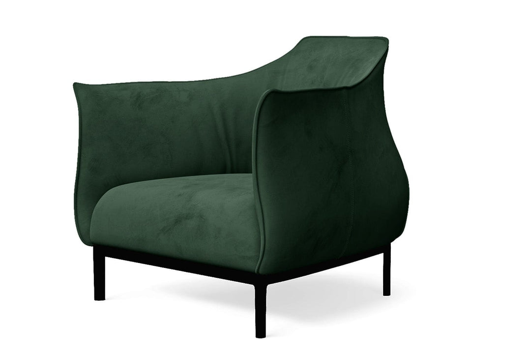 LIVELUSSO Armchair Lamezia Armchair Green Velvet